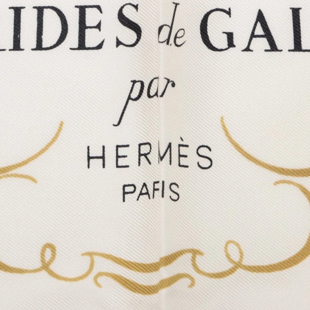 Hermès Carré 90 BRIDES de GALA Ceremony horse Scarf Silk, Pink - Picture 6 of 7